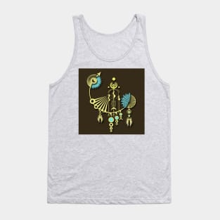 Tock Retro Art Ornament Tank Top